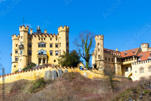 The castle of Hohenschwangau in Germany. Bavaria