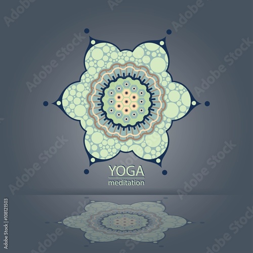 emblem Yoga decorative flower