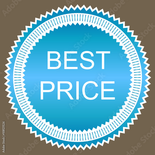 Red best price star button