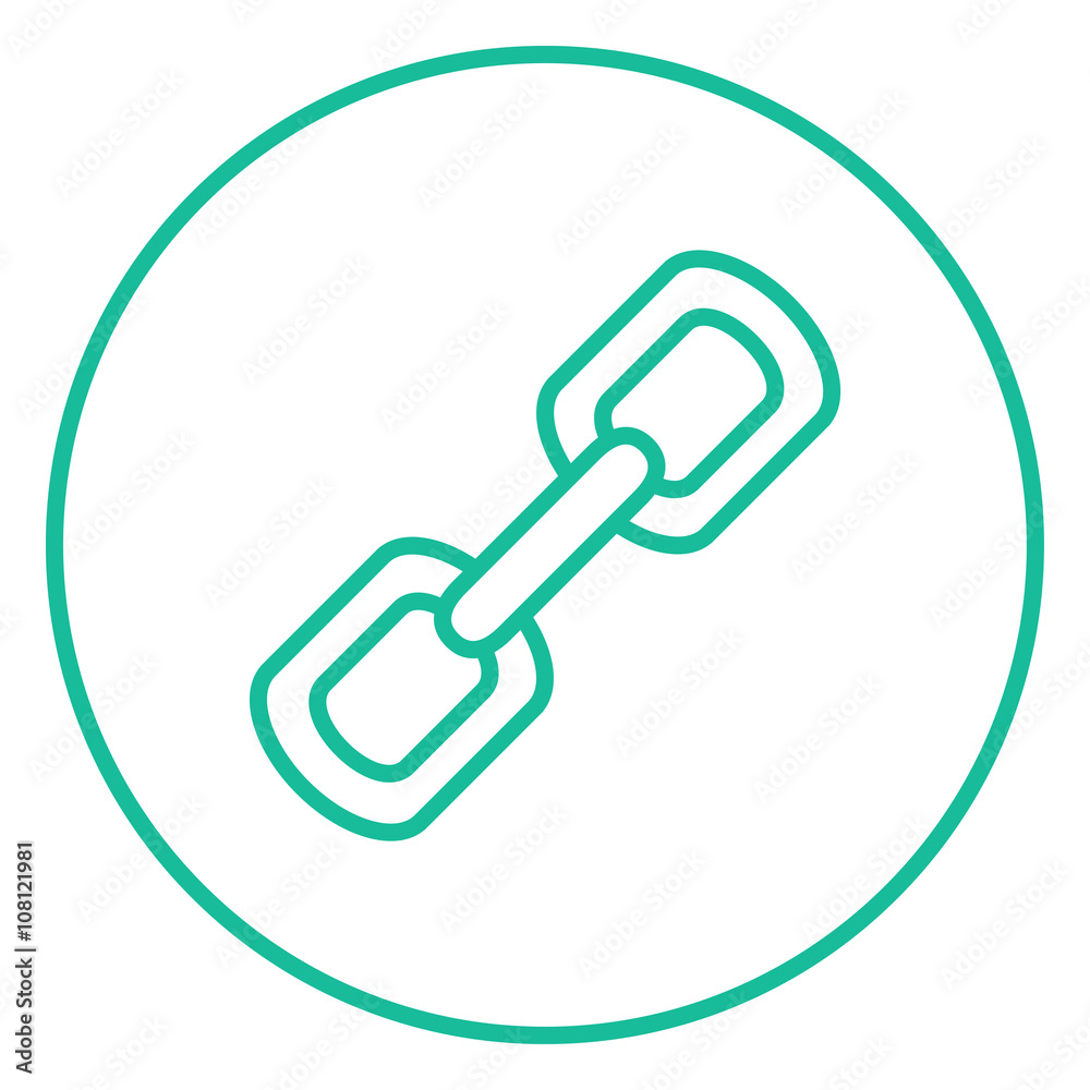 Chain links line icon. Chain links line icon.