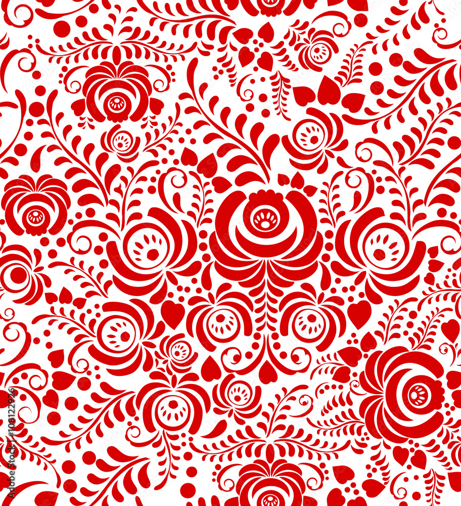 stylized floral seamless pattern stylized floral seamless pattern