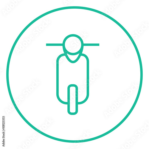 Scooter line icon.