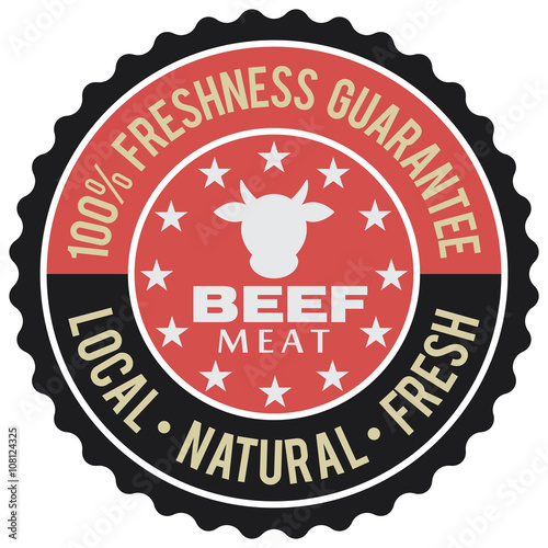 beef meat label