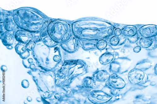 Bubbles and water