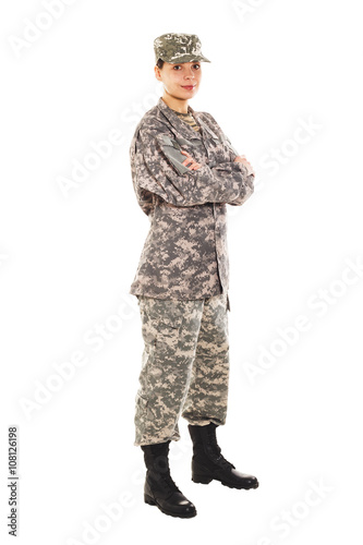 Soldier in the military uniform