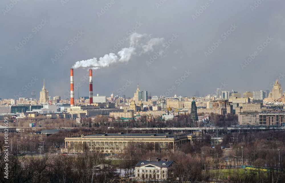 Panorama of Moscow,Russia