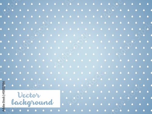 Blue vector background with drops