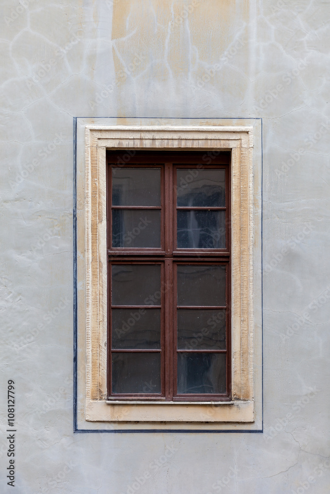 Old windows in the tenement house Old windows in the tenement house