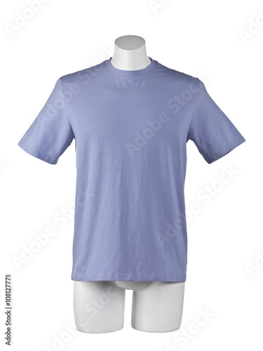 dummy with blue men's shirt