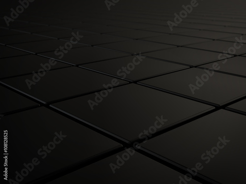 Black background with 3d-cubes