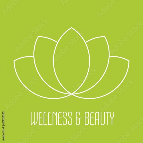Green lotus icon