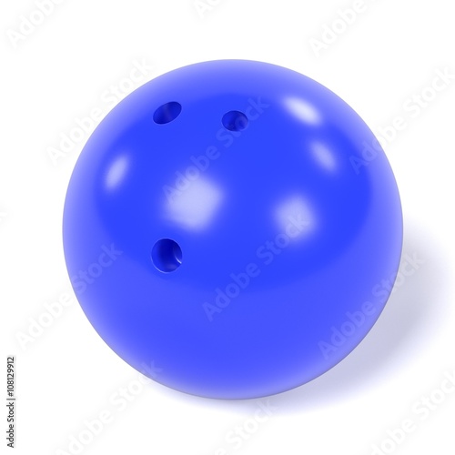 3d rendering of bowling ball