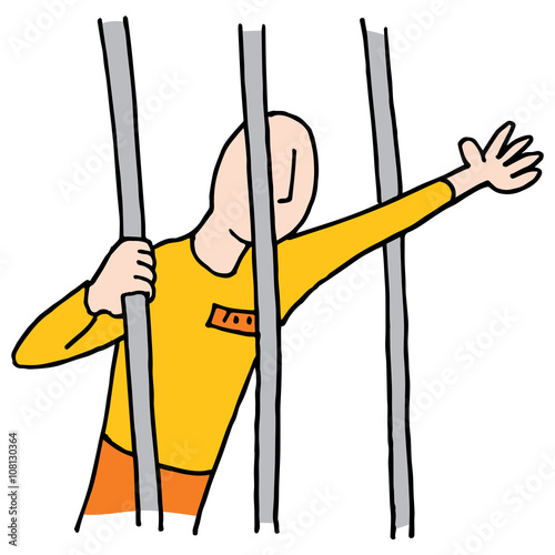 Prisoner Behind Bars