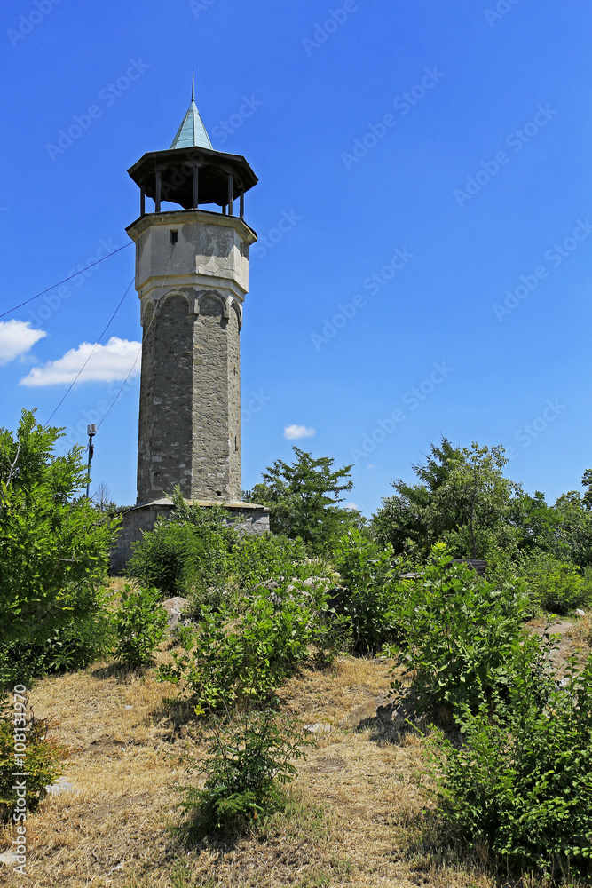 Sahat Tepe medieval clock tower in Plovdiv - Bulgaria