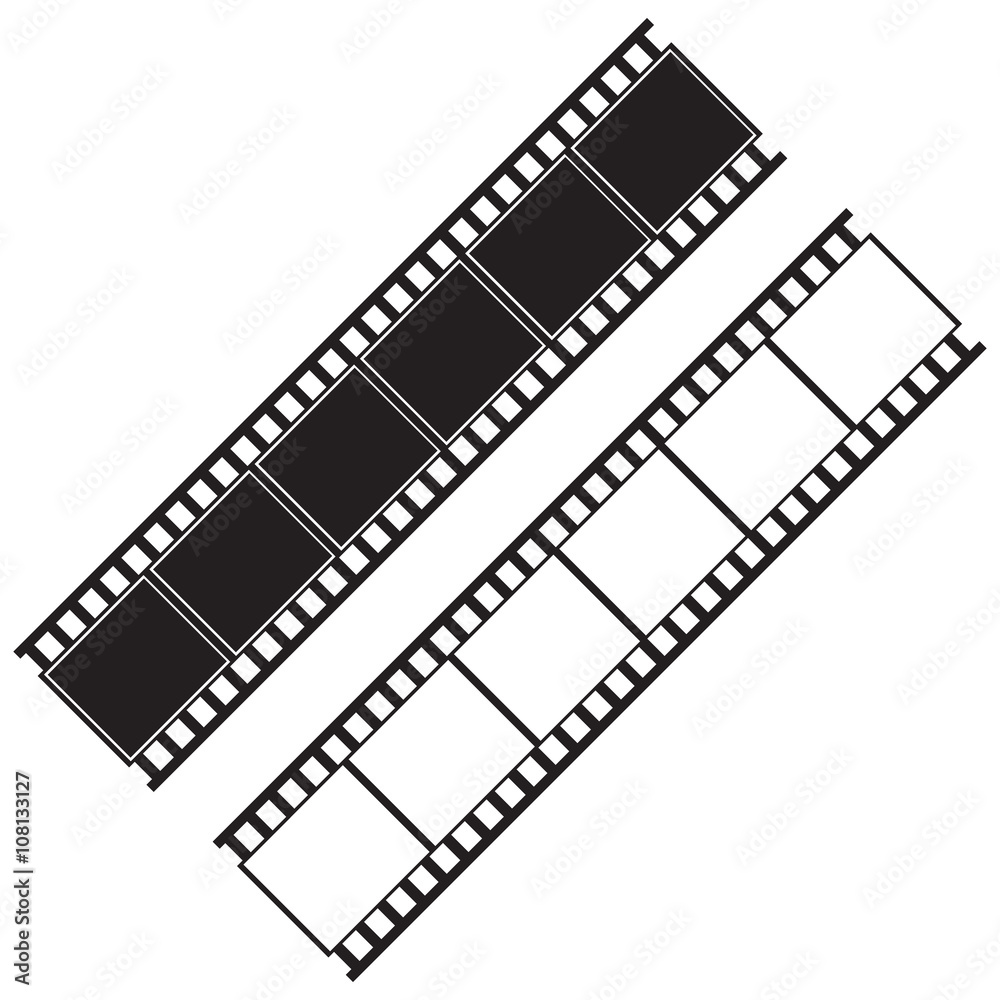 vector image of film