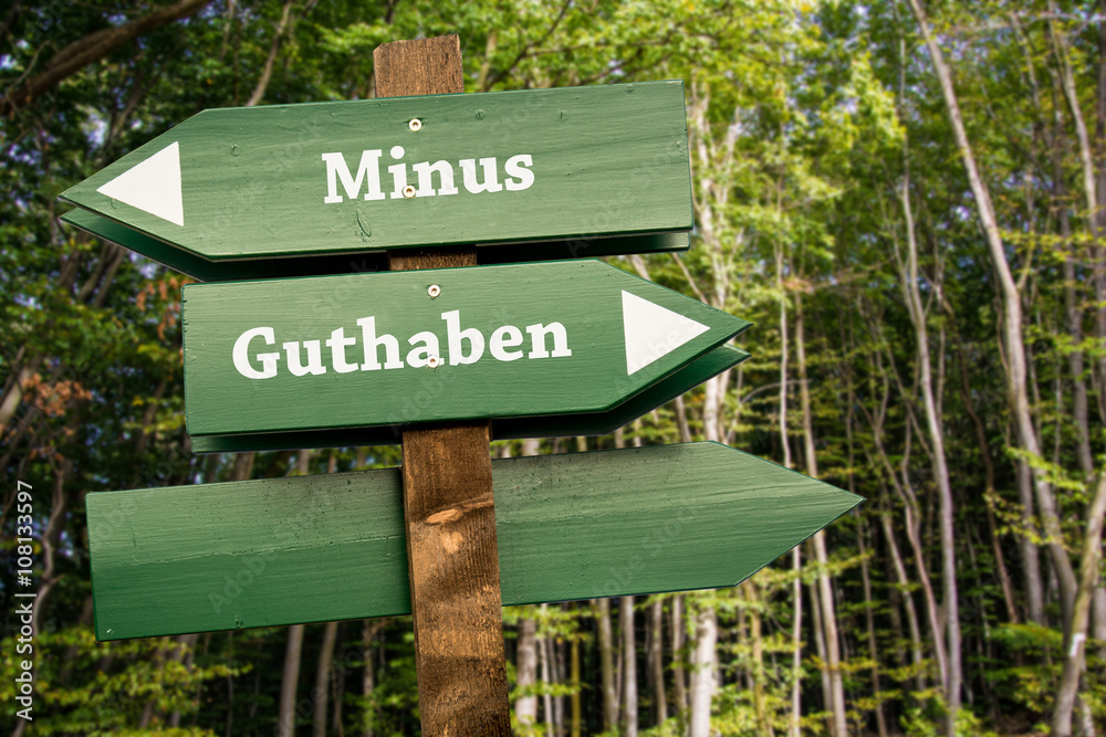 Schild 99 - Guthaben