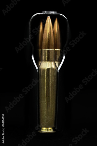 Fotografie, Tablou ammo to sniper rifle in the cage