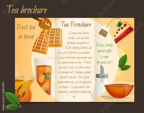 Tea brochure tri-fold