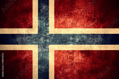 Wallpaper Mural flag of Norway