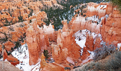 red rock formations in Bryce Canyon National Park