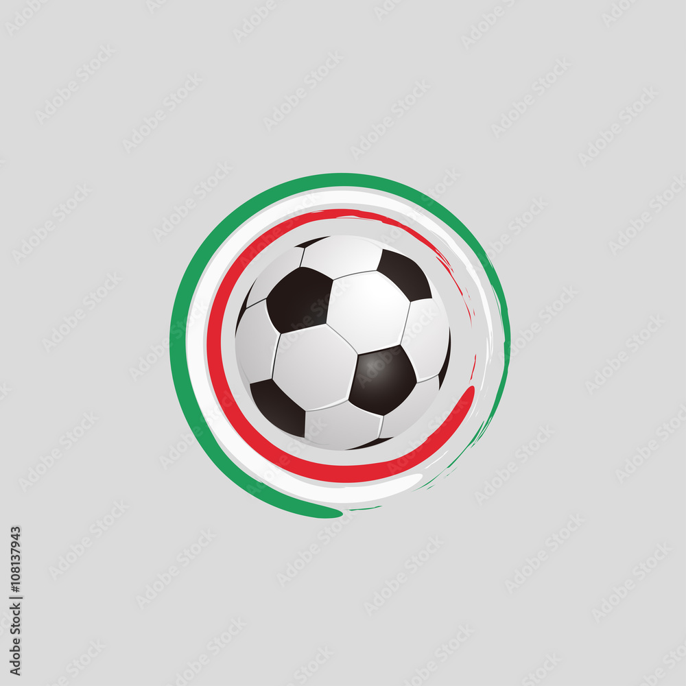 Fussball - italienische Farben Fussball - italienische Farben