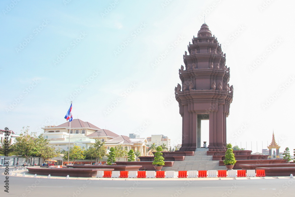 Independence Monument is the one of landmark in Phnom Penh, Cambodia