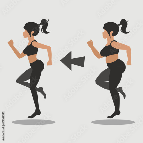 run. weight loss. female