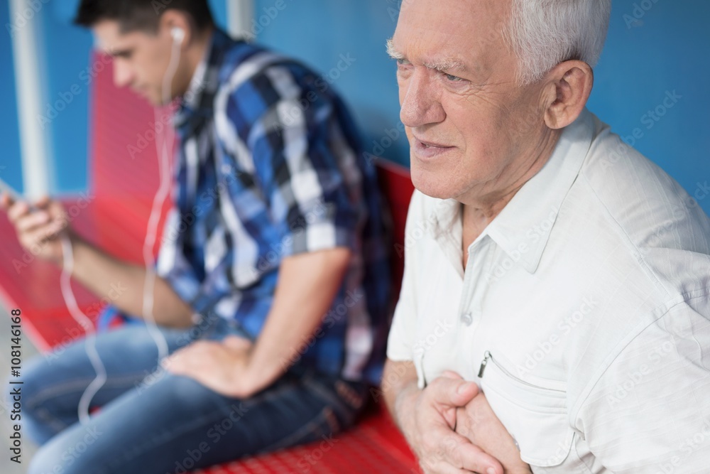 Obraz premium Pain in chest