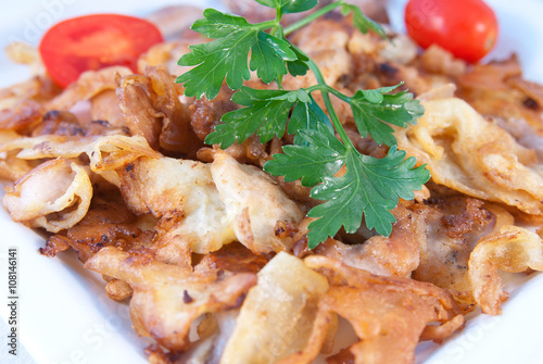 Salmon milt fried in batter