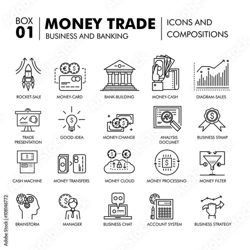 Modern banking business and trade industry © wvihr