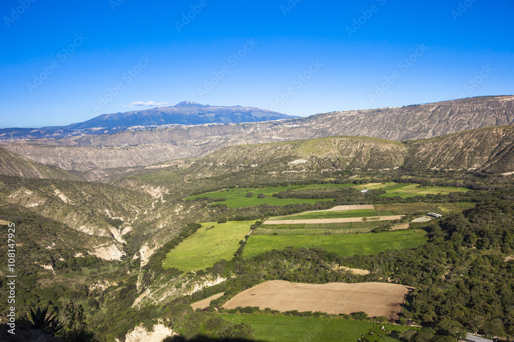 Fototapeta premium Guayllabamba Valley early hours of the morning