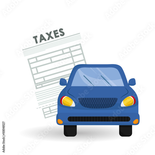 Vector illustration of Taxes   editable icon