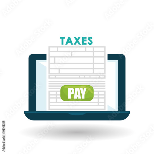 Vector illustration of Taxes , editable icon