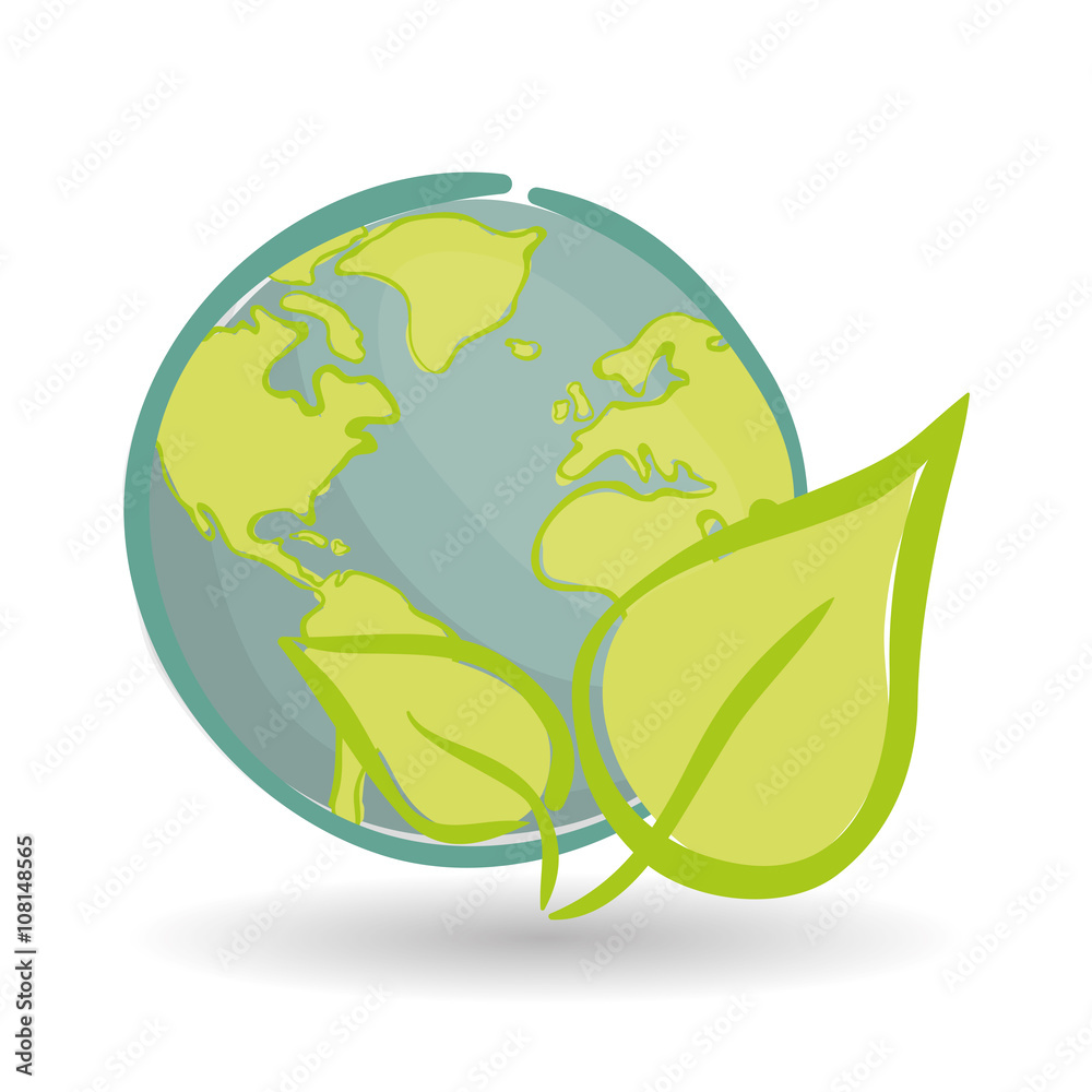 Vector illustration of Think green , editable icon Vector illustration of Think green , editable icon
