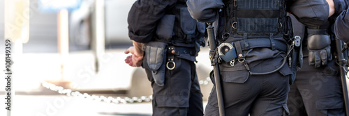 Italian policemen outdoor