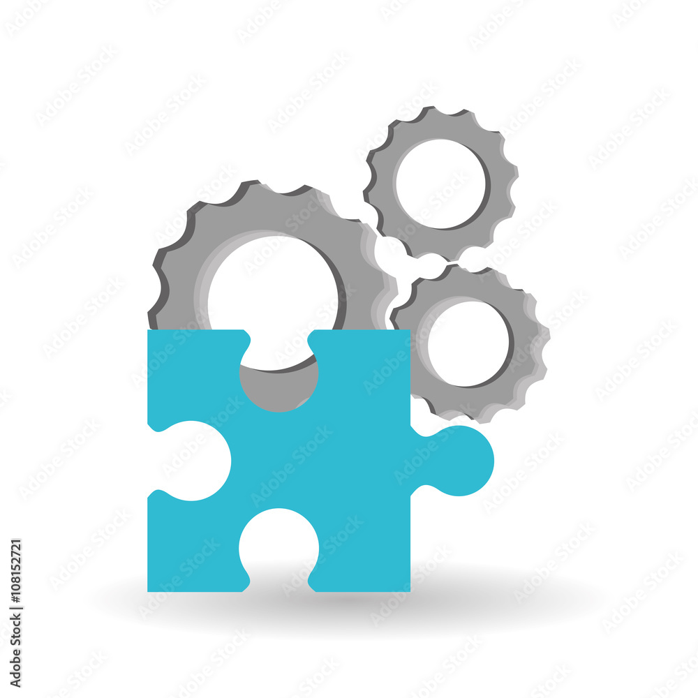 Graphic design of puzzle , vector illustration Graphic design of puzzle , vector illustration