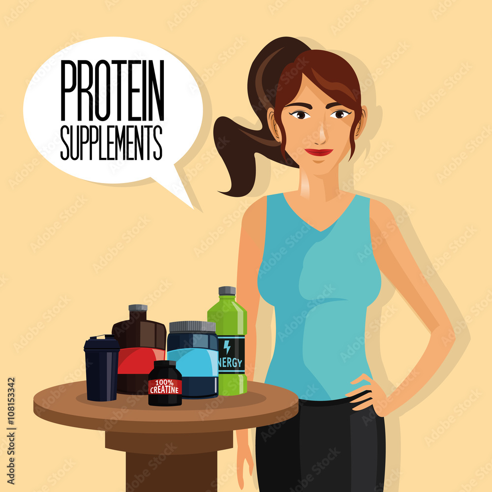 Icon of Protein Supplement design, vector illustration Icon of Protein Supplement design, vector illustration