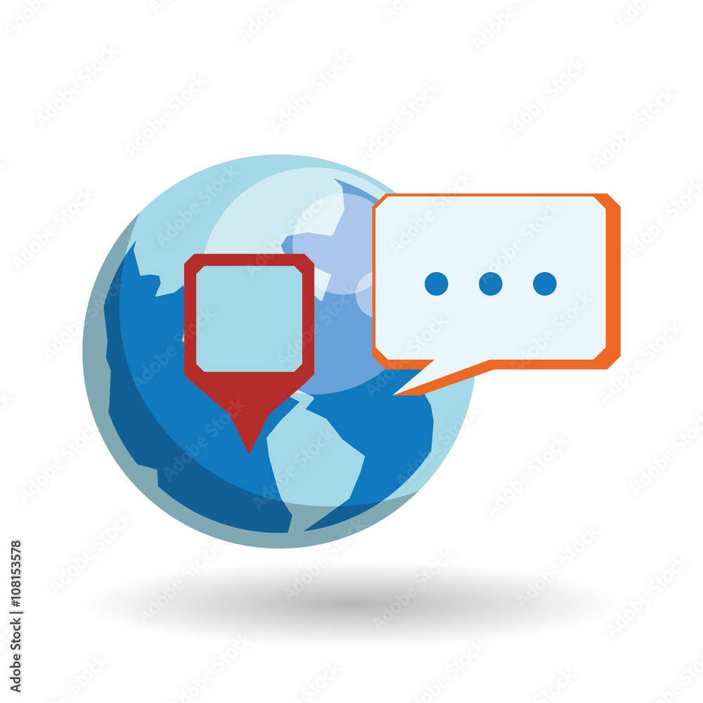 Graphic design of social media , vector illustration Graphic design of social media , vector illustration