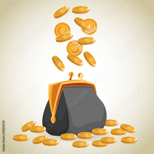 Business concept, Sign of money, vector illustration