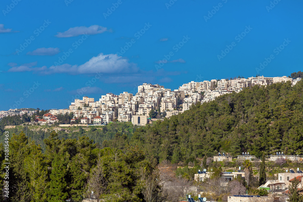Jerusalem modern apartment houses