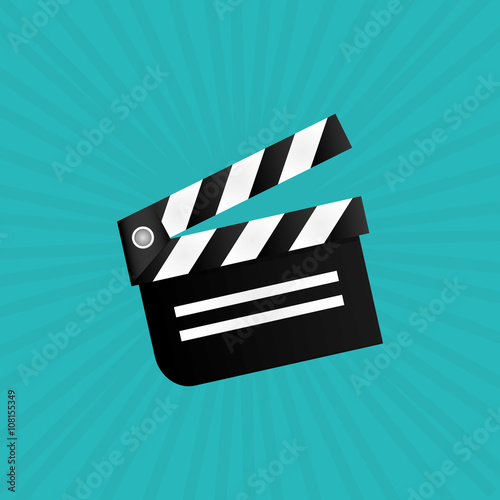 cinema graphic design, vector illustration