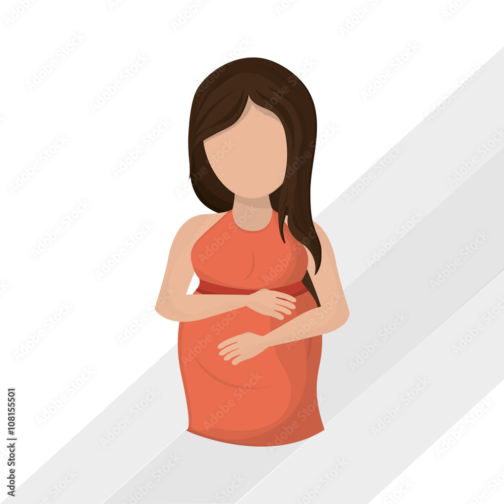 pregnancy woman graphic design, vector illustration pregnancy woman graphic design, vector illustration