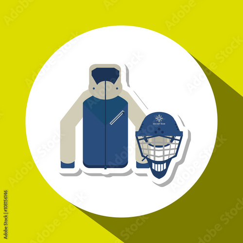 hockey sport design, vector illustration