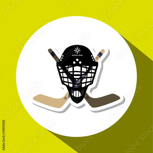 hockey sport design, vector illustration