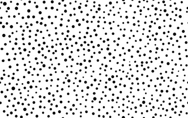 Papier peint photo Noir et blanc patrons Pois noirs sur fond blanc  © yuravector