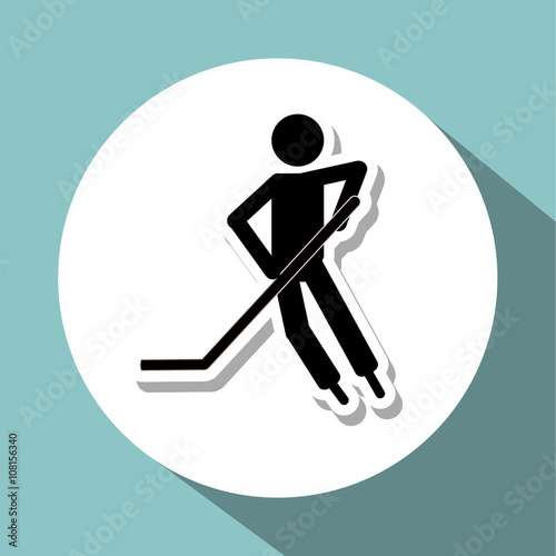 hockey sport design, vector illustration