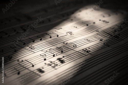 Sheet music, music books, music on paper