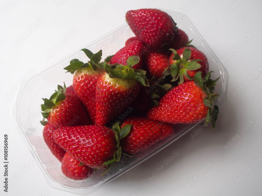 Container of strawberries Container of strawberries