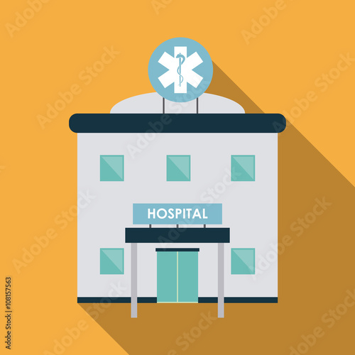 Medical center illustration , vector illustration