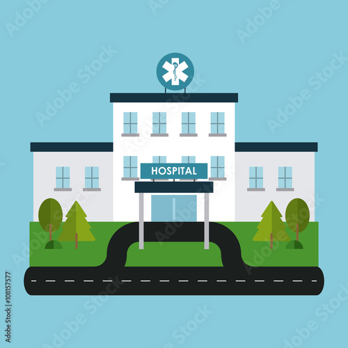 Medical center illustration   vector illustration